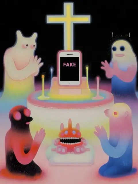 The Cross – False Idols of the Digital Age - 3 by Ümüt Yildiz
