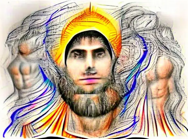 Human became god who designs himself and world around him by Gene Kogan