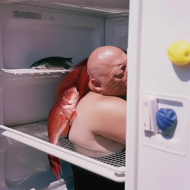 Embrace (Fridge) (Frieze Magazine) by Charlie Engman