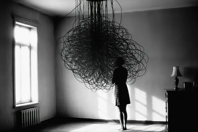 Tangled threads of thoughts by Ivona Tau