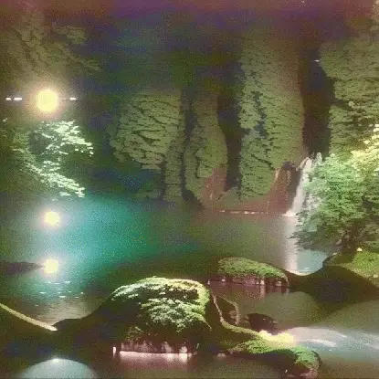 pond behind the mall by noper