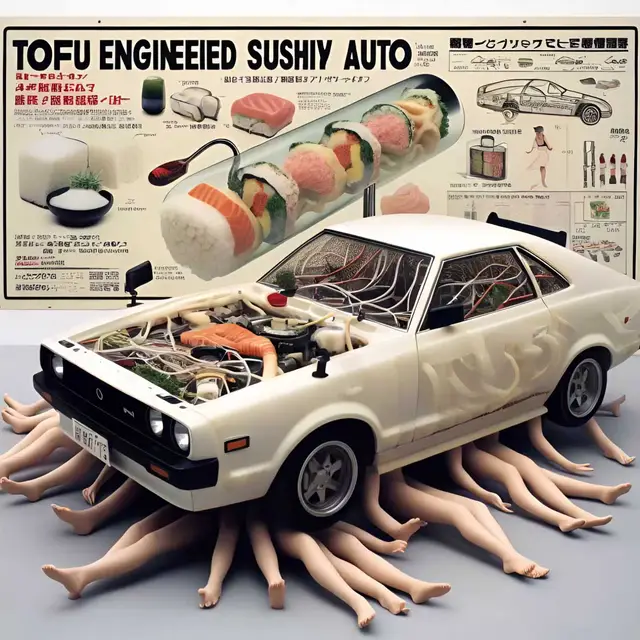 Tofu Engineered Sushi Luxury Autos (TESLA) by Niceaunties
