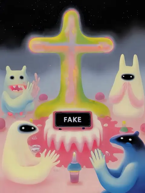 The Cross – False Idols of the Digital Age - 2 by Ümüt Yildiz
