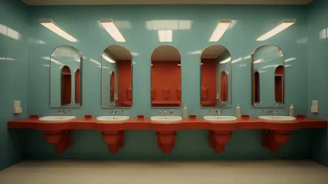 Restroom Encounters of the Third Kind by Visu_AI_Poetry