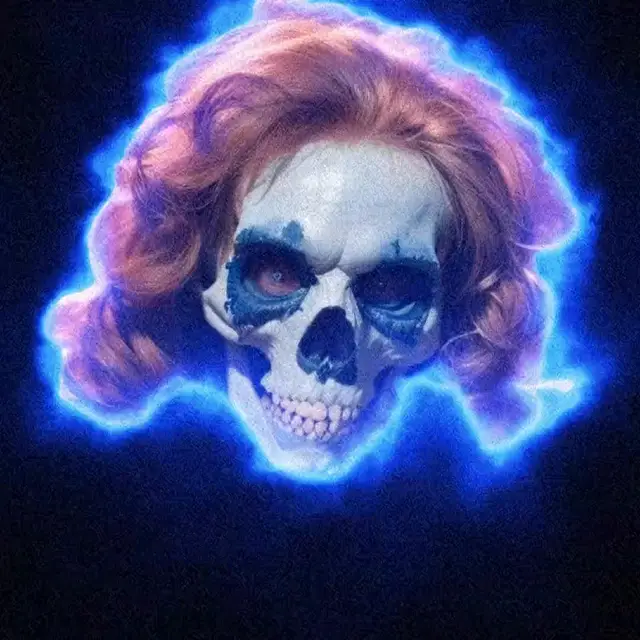 Swole Skull Hair Rotoscope Modulator by Geoffrey Lillemon