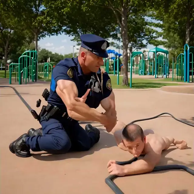 Cops in the Playground by Pancakepie360
