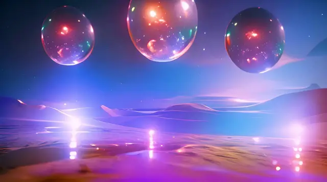 Plasma spheres merging with the desert sand (Leo Espinoza) by Leo Espinoza